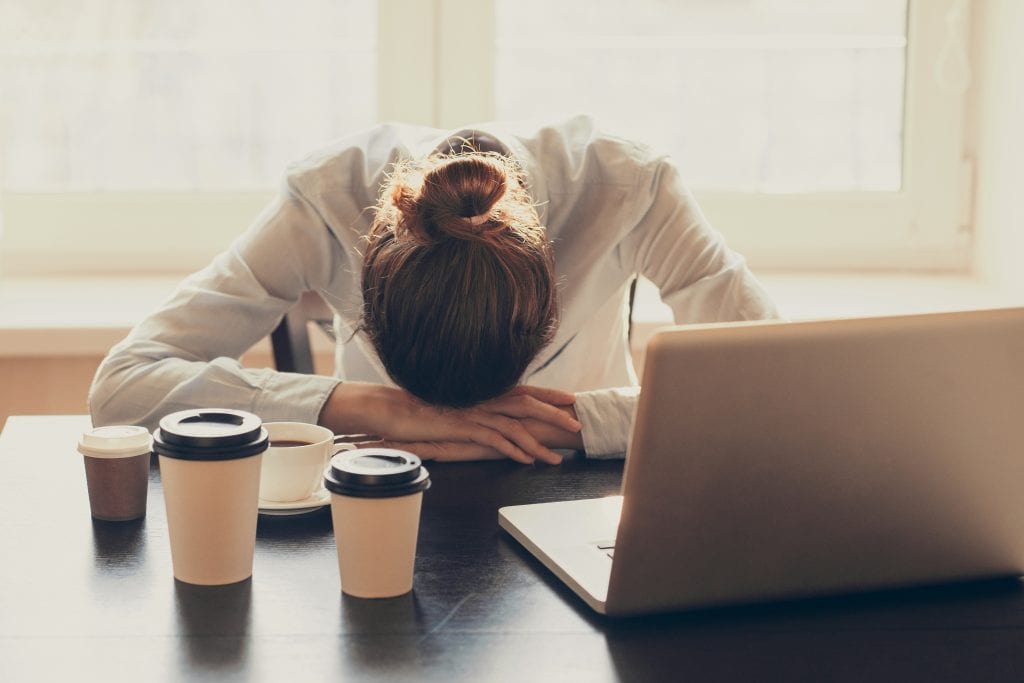 adrenal fatigue stressed businesswoman